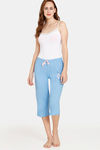 Rosaline Meadows Knit Cotton Capri (Pack of 2) - Green Blue — thumbnail 10